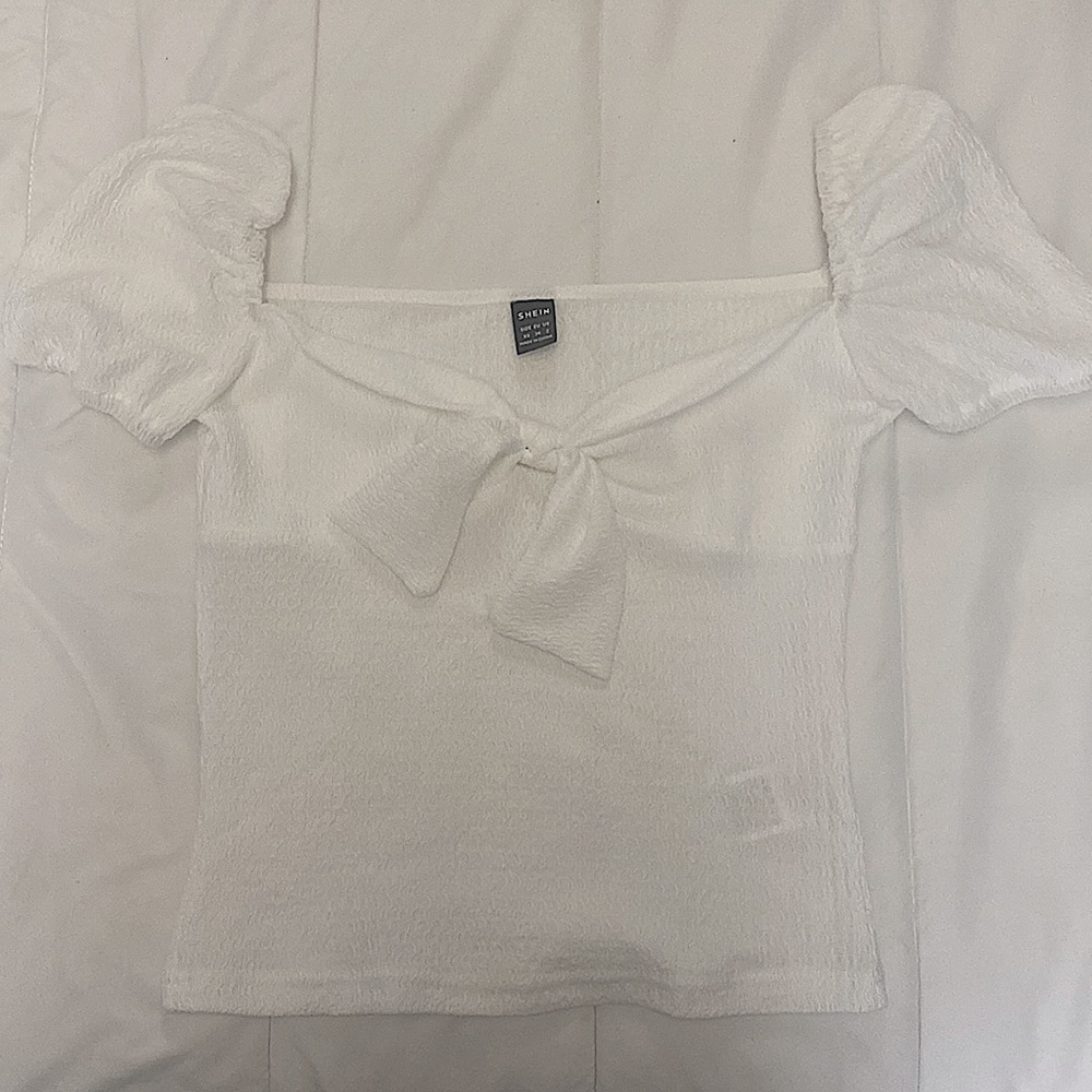 White XS Blouse Shein